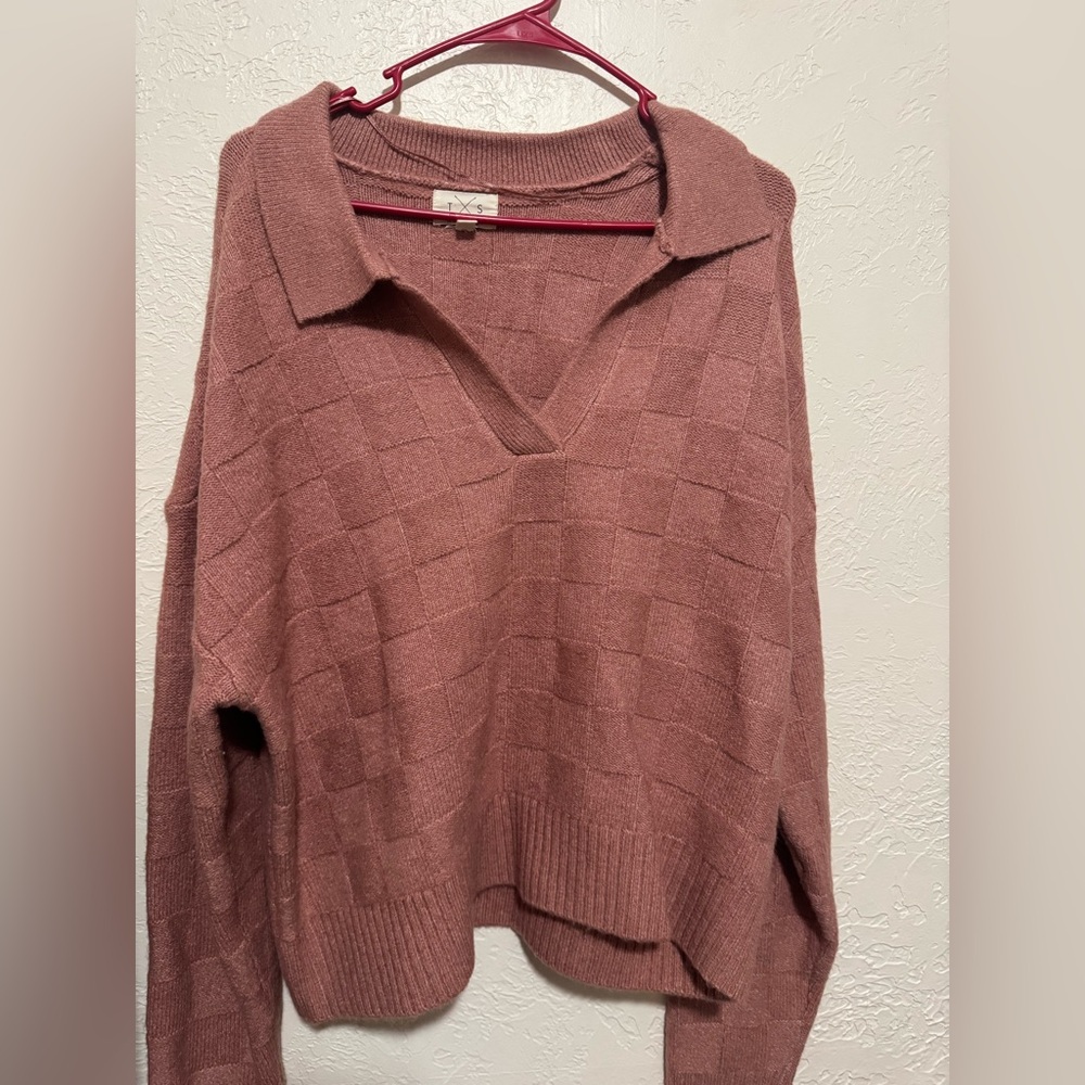 Thread & Supply Mauve V-Neck Sweater